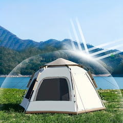 Portable Hexagonal Automatic Tent Waterproof for Camping