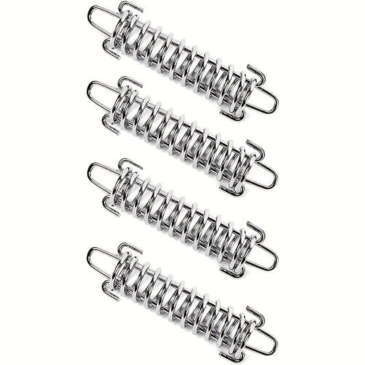 4pcs Stainless Steel Tent Spring Wind Rope Buckles for Camping