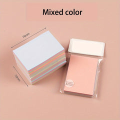 100pcs Colorful Horizontal Line Sticky Note 4 Colors Student Memo Pad