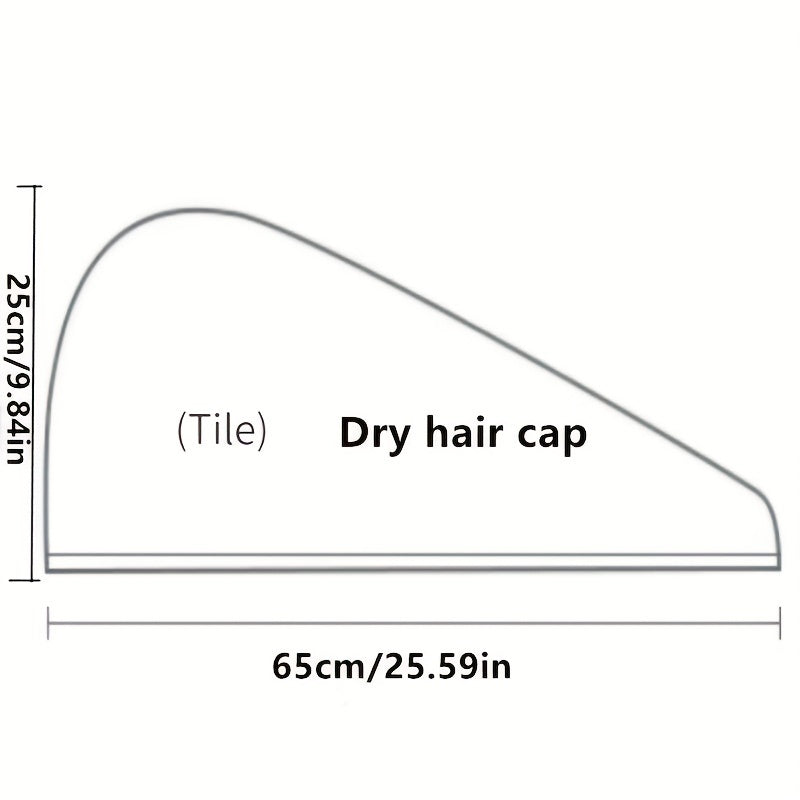 Soft Hair Drying Cap Absorbent Quick Drying Hair Wrap Towel