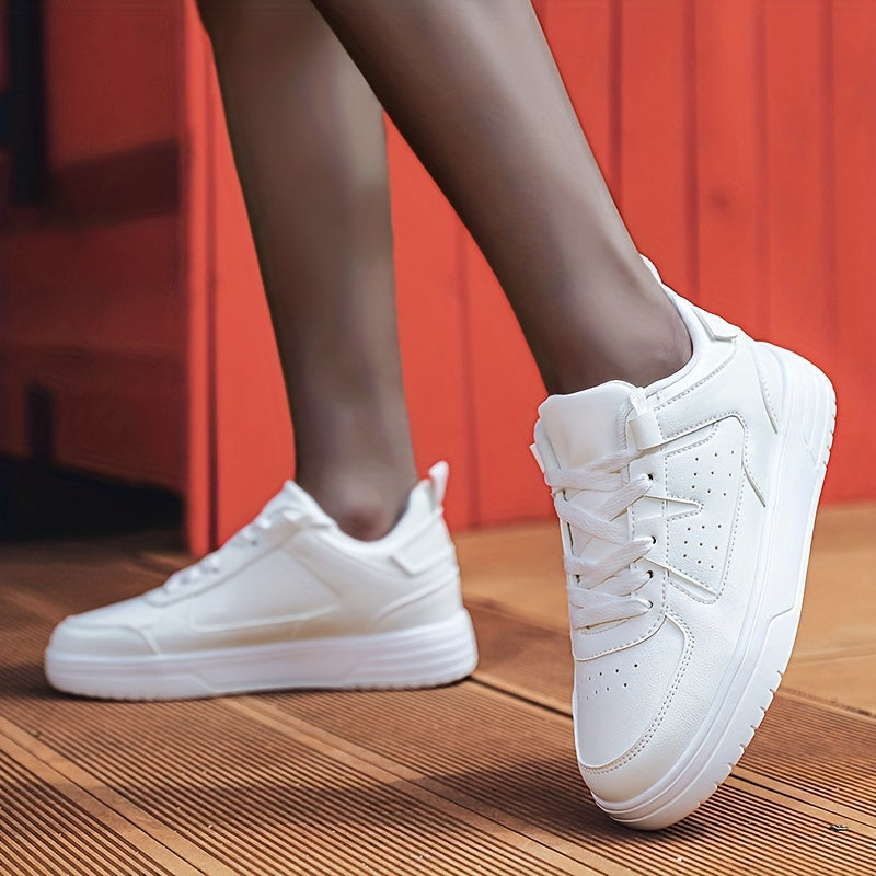 Thick Bottom Skate Shoes Lightweight Breathable Non Slip Sneakers