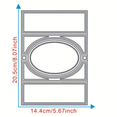 1pc Framework Metal Cutting Dies Stencils for Card Making Scrapbooking