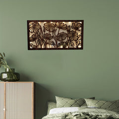 Wooden LED Flower Series Hanging Wall Decoration Pendant
