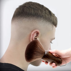 Barber Neck Duster Brush Wood Handle for Hair Cutting