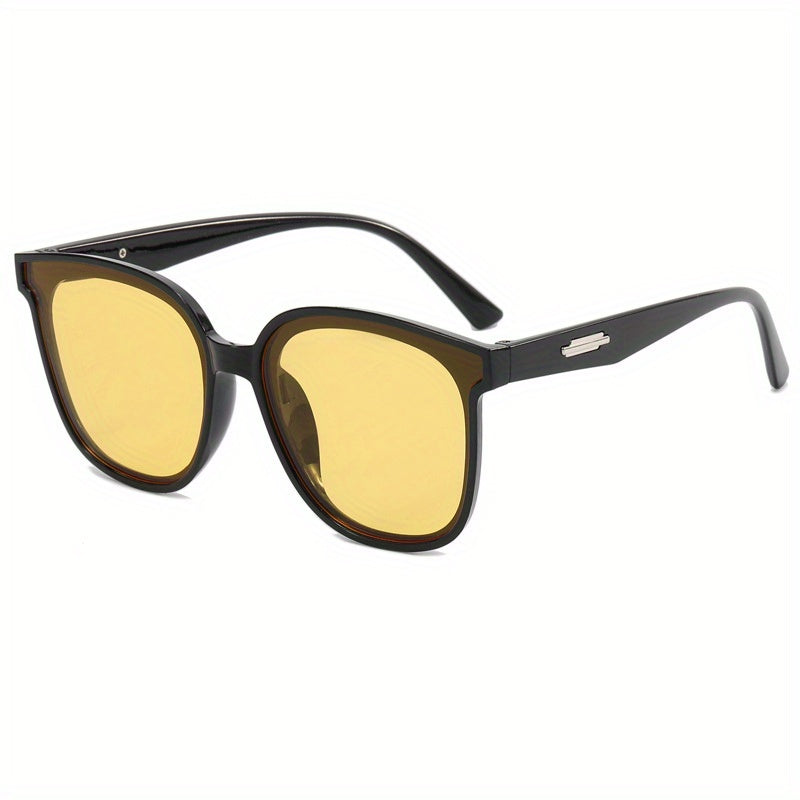 Oversized Cat Eye Sunglasses Solid Square Frame Glasses UV400