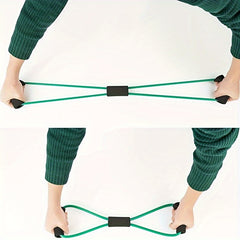 3 Pcs Resistance Bands 8 Figure Shaped Tension Rope for Yoga Fitness Home Gym