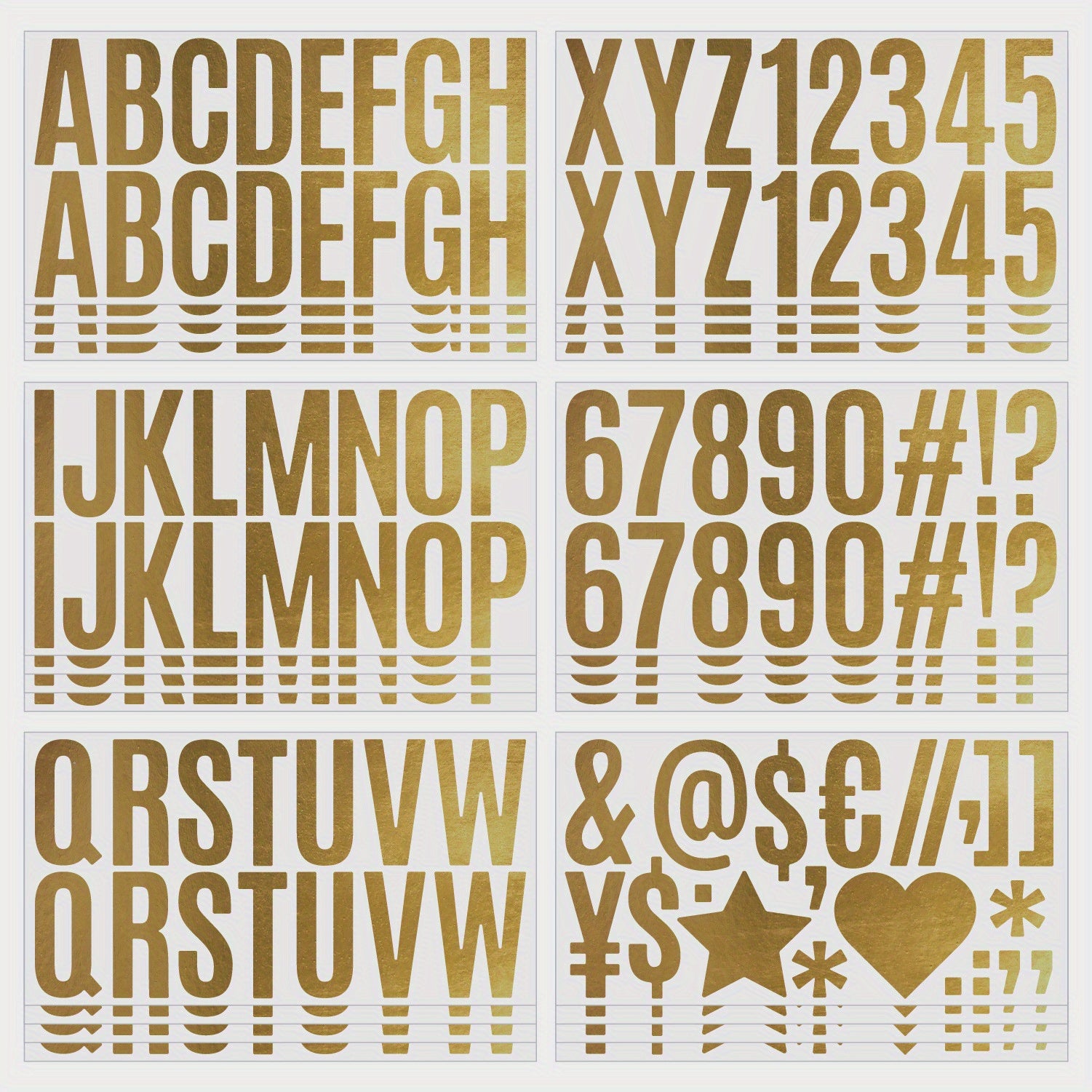 6/24pcs Large Letter Stickers, 2.5" Self-Adhesive Waterproof Letter Stickers