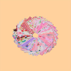 50pcs Random Print Cotton Quilting Sewing Patchwork DIY Cloth