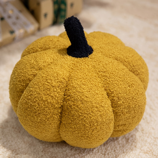 Halloween Striped Pumpkin Plush Toy 3D Fluffy Decoration