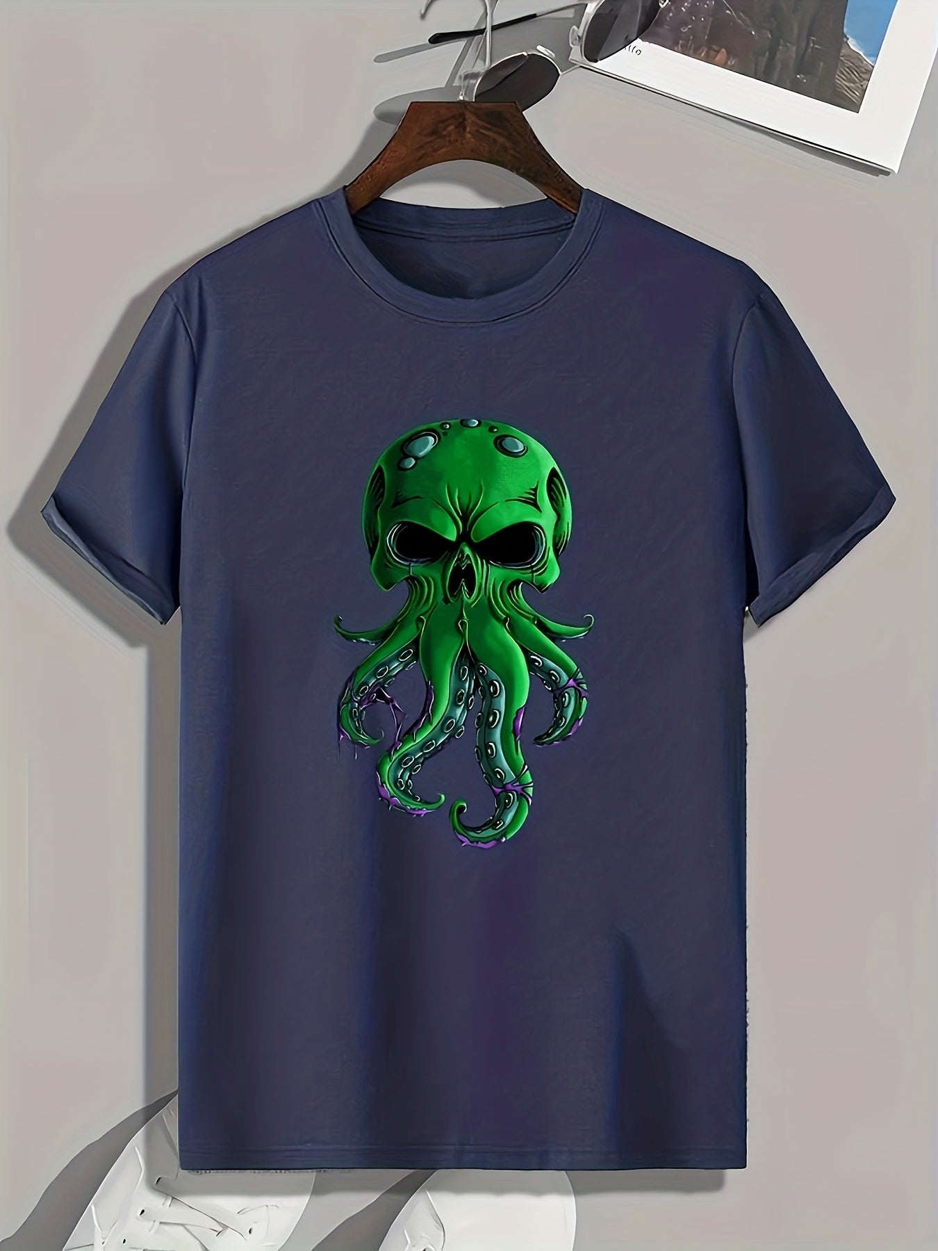 Monster Print Men's Graphic T shirt Casual Comfy Tees For Summer