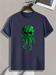 Monster Print Men's Graphic T shirt Casual Comfy Tees For Summer