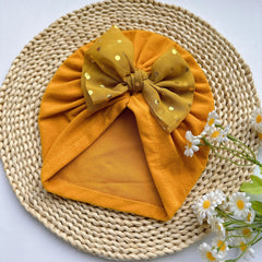 Baby Spring Summer Thin Headband Soft Bowtie Baby Hat