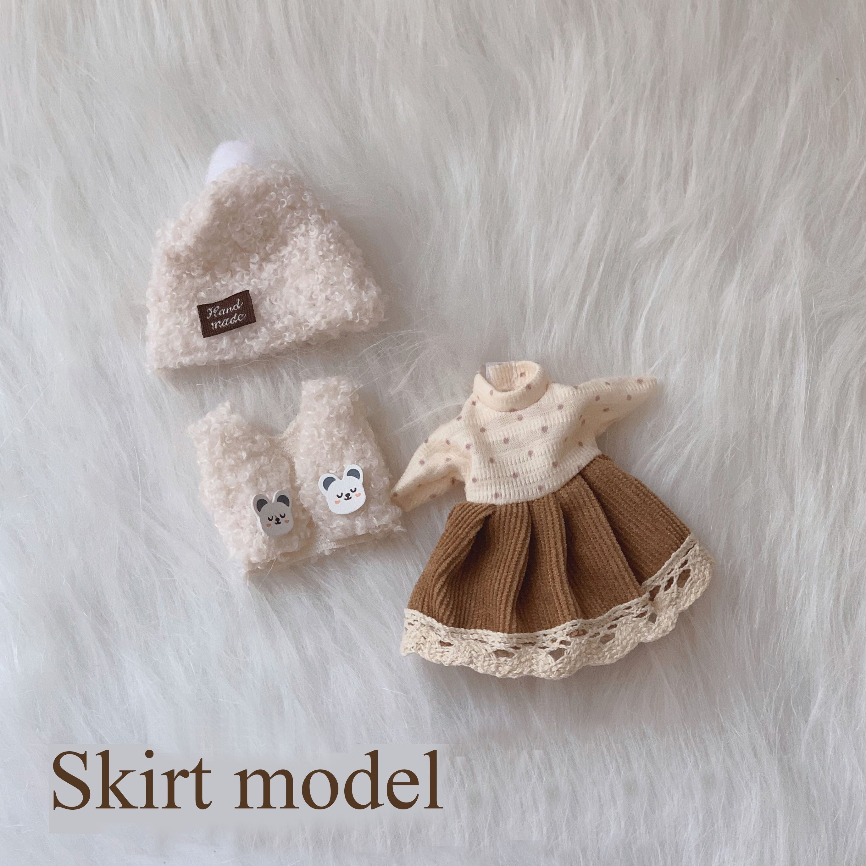 3pcs 4pcs Doll Plain Dress Up Clothes No Dolls