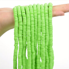 350pcs 6mm Flat Round Polymer Clay Beads for DIY Jewelry Making