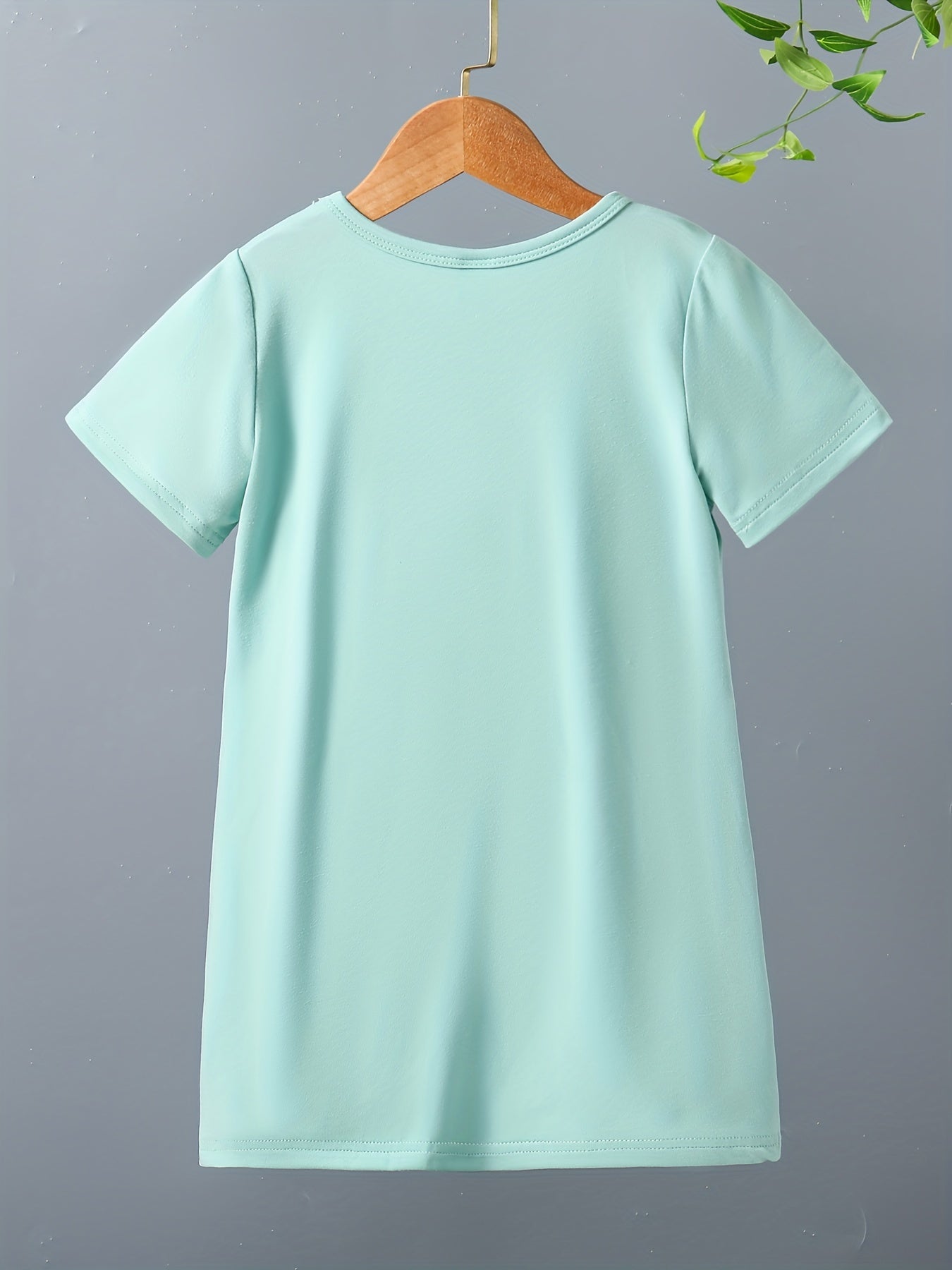Toddler Girls Leopard Heart Graphic T-shirt Dress