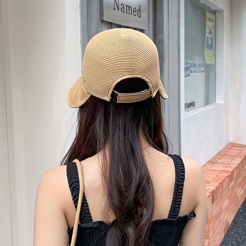 Casual Ponytail Visor Sun Hat UV Protection