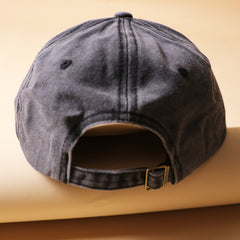 Red Love Embroidery Distressed Baseball Cap