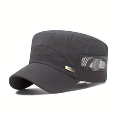 Flat Top Baseball Dad Sun Cap Adjustable Outdoor Sports Cap