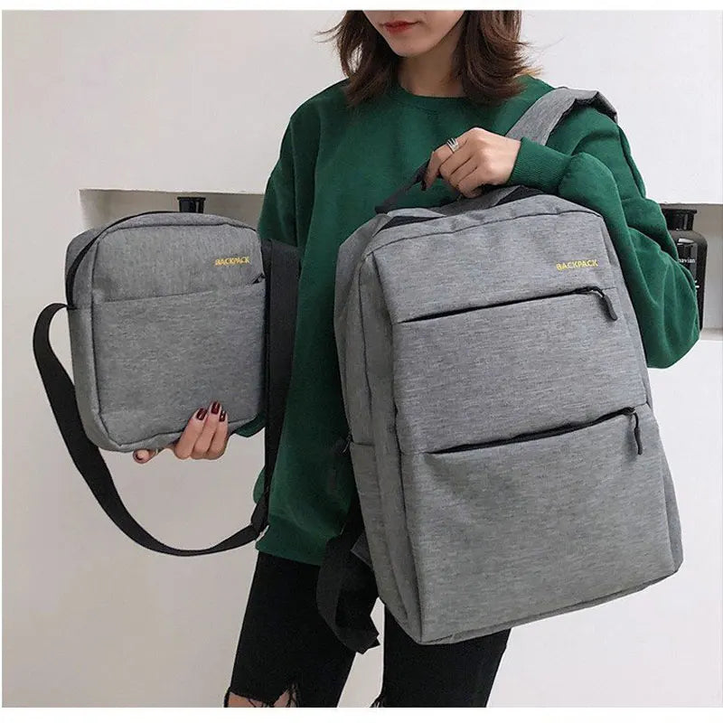 USB Charging Backpack Business Computer Bag Triple Schoolbag