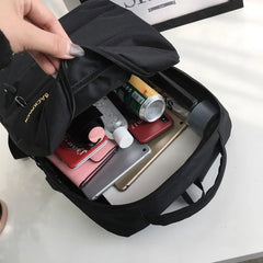 USB Charging Backpack Business Computer Bag Triple Schoolbag