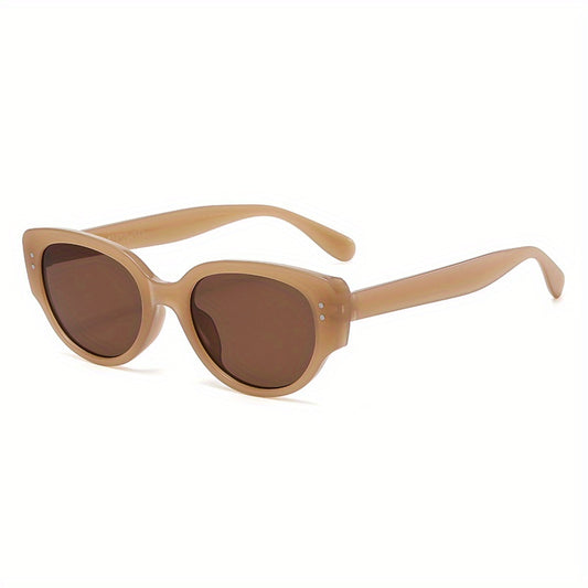Men's Small Frame Rice Nail Sunglasses Hip Hop PC Sunglasses