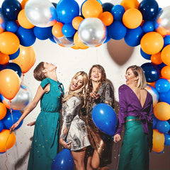 Orange & Basketball Arch Wreath Set - Space Themed Balloon Set