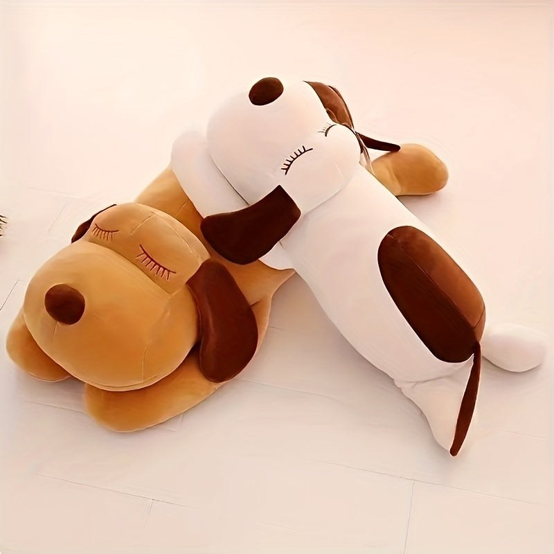 Green Cartoon Puppy Plush Dog Toy - No Batteries Needed
