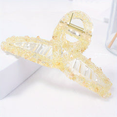 Crystal Large Hair Claw Back Head Shark Claw Ponytail Holder Hair Accessories