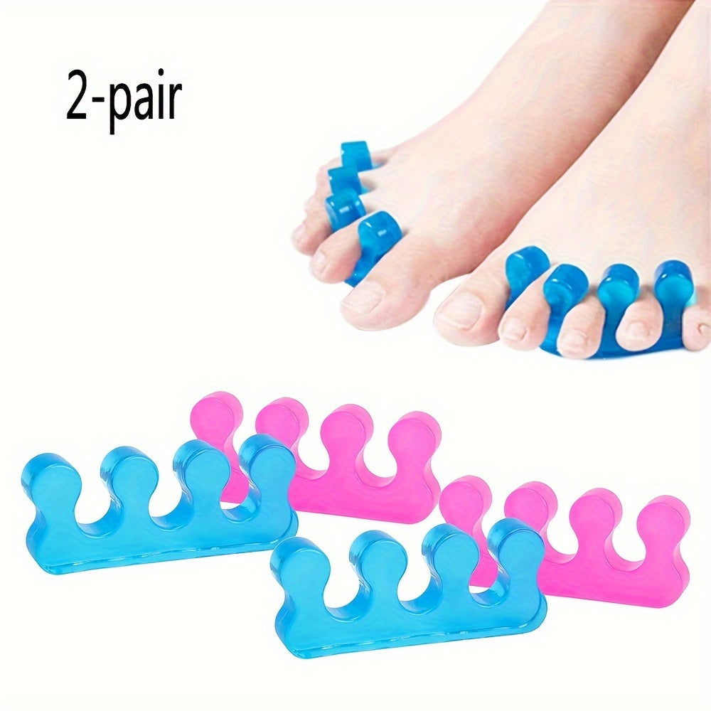 4pcs Women's Pedicure Toe Separator Toe Pad Overlapping Toe Corrector