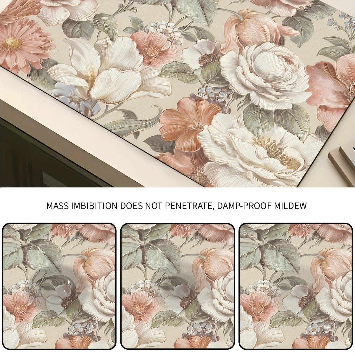 Colorful Dish Drying Pad Coffee Machine Drain Mat