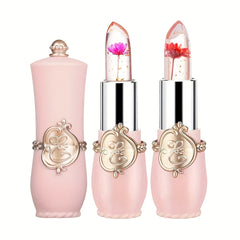 Dried Flower Jelly Lipstick Natural Fruit Flavor Long Lasting Lip Gloss