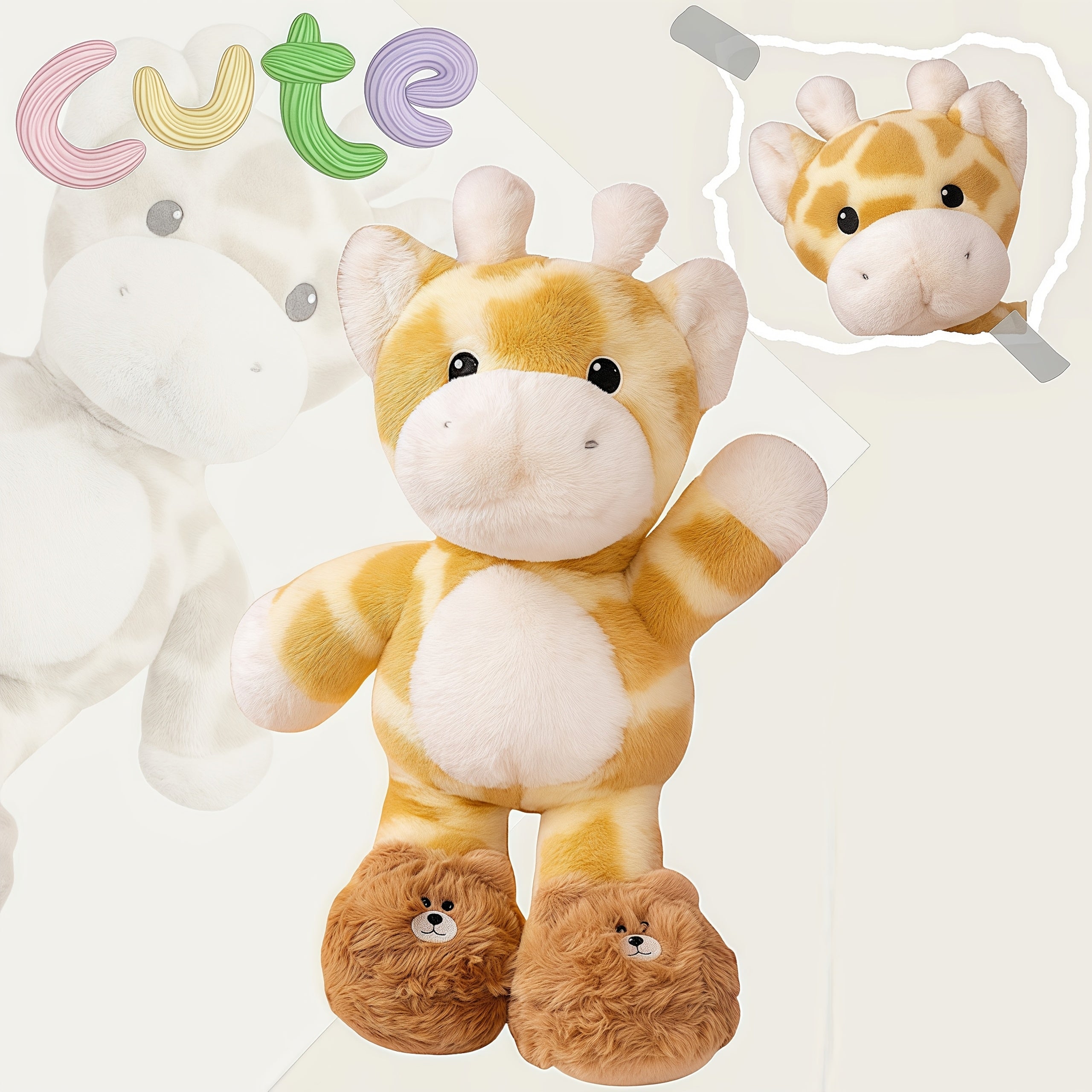 Giraffe Stuffed Toy Fawn Doll Ideal for Birthday Plush