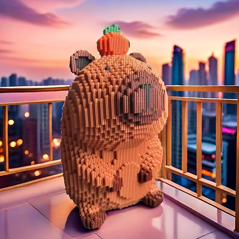 12053pcs Giant Capybara Building Blocks Animal Series Building Sets