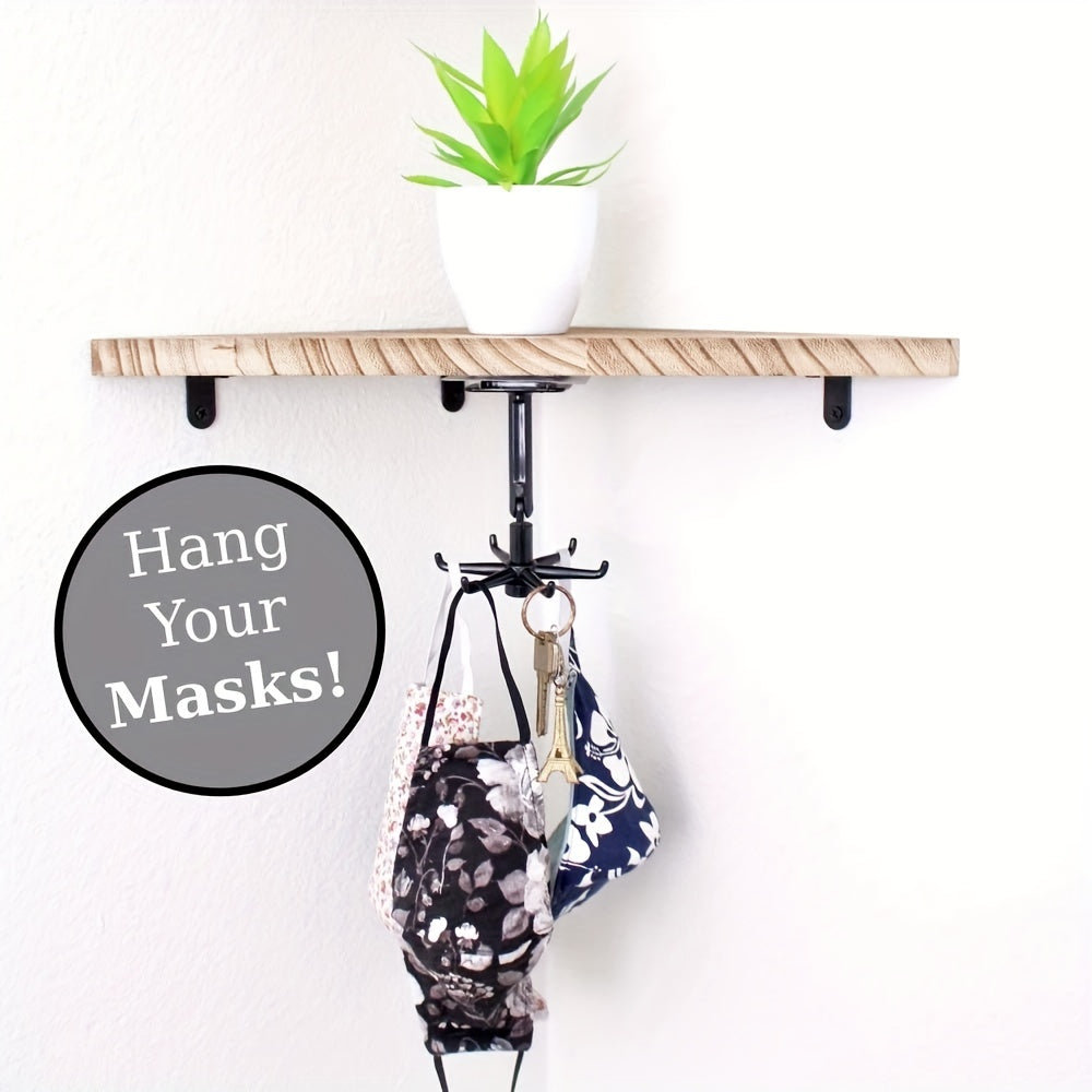 360&deg; Rotating Kitchen Storage Hook with 7 Claws Multifunctional Utensil Rack