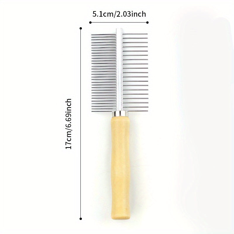 Double Sided Pet Comb For Grooming & Massaging Dogs Cats