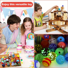 10pcs Glass Marbles for Marble Games & Home Decoration