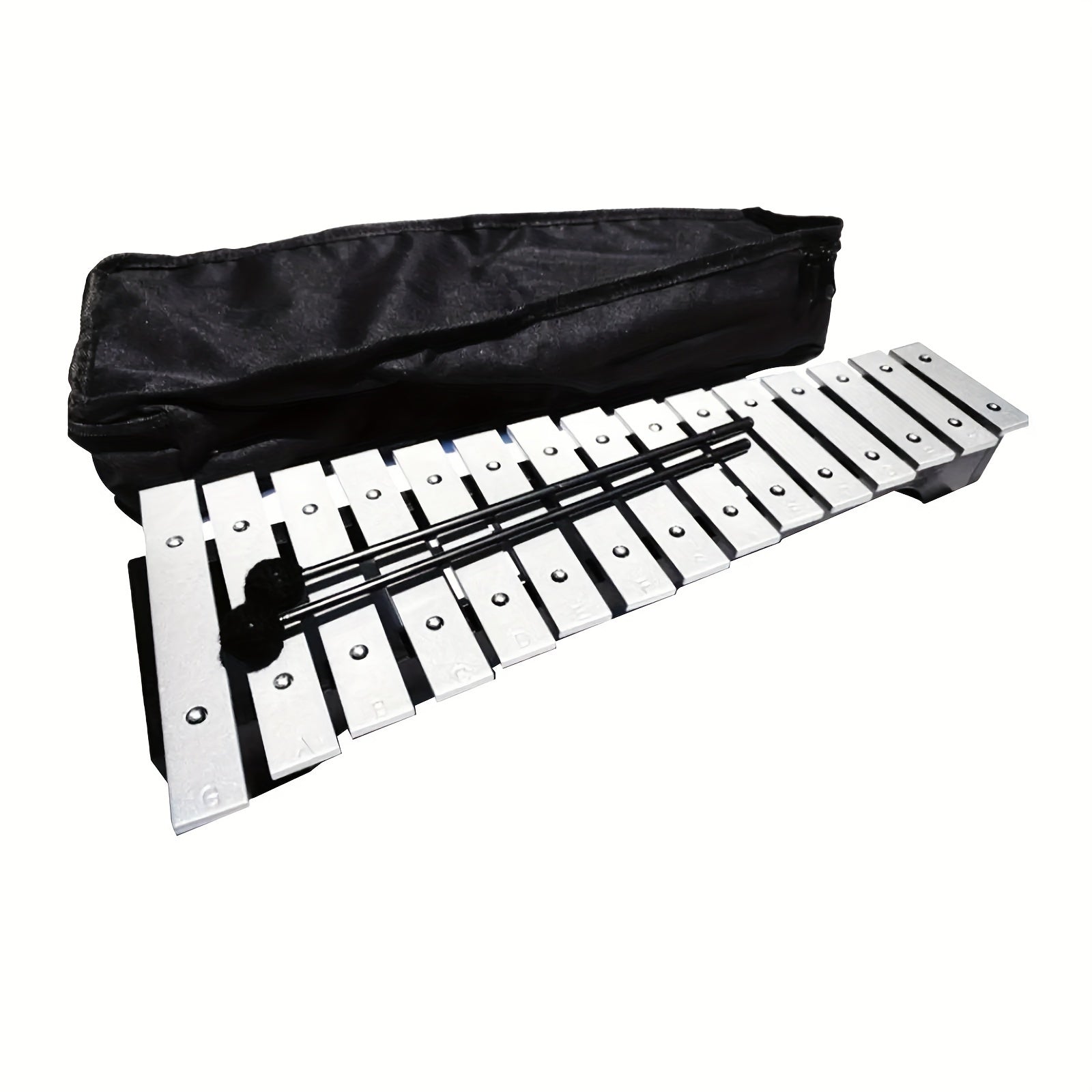 15 Note Silvery Metal Glockenspiel Music Instrument Percussion