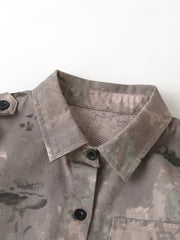 Boys Camouflage Outfit Short Sleeves Shirt & Shorts Kids Summer Clothes Sets