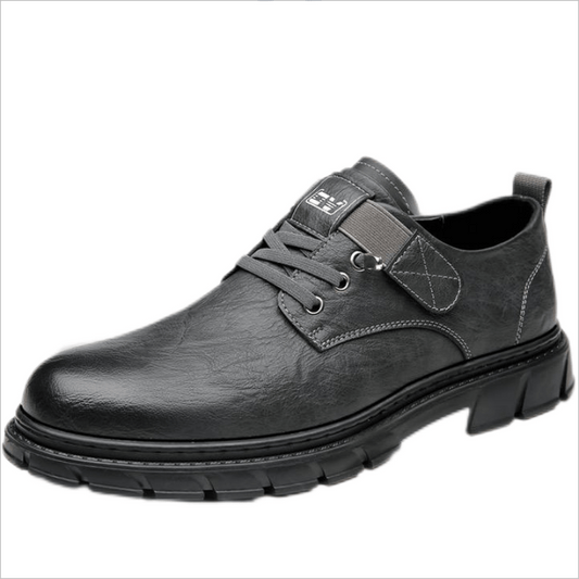 Men's Round Toe Derby Lace-Up Dress Shoes for Office Business