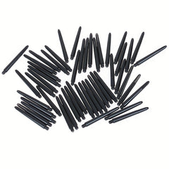 50pcs 48mm Nylon Dart Shafts 2BA Screw Thread Rod Stem with Protective Ring