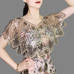 Sequin Shawl Vintage Cape 20s Party Wraps Wedding Shawl