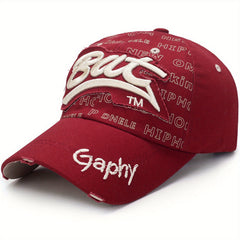 Embroidered Sunshade Sun Hat Unisex Baseball Cap
