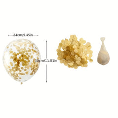 88pcs Golden Party Decor Set Birthday Decorations