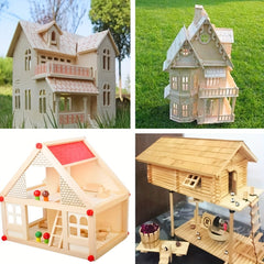 10pcs Light Wood Adhesive Panels 300x200x1.5mm Unpainted Lim