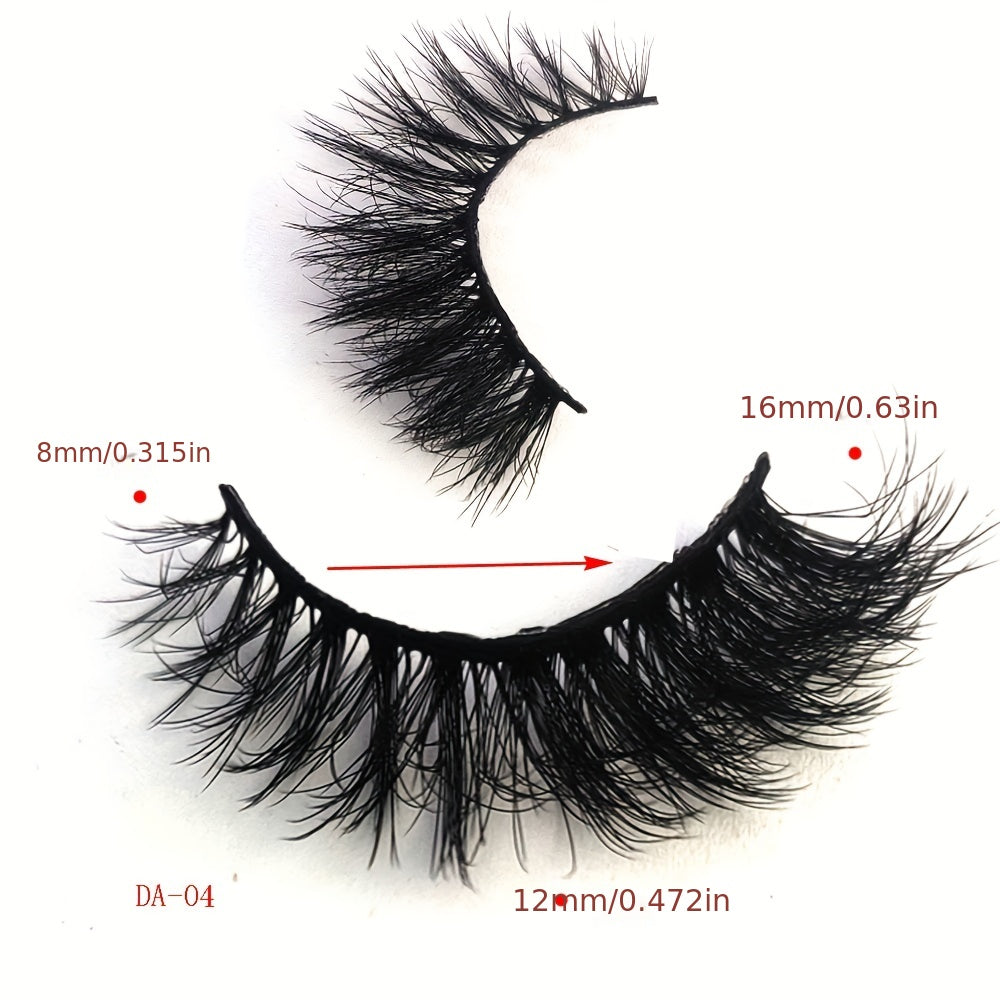 10 Pairs 3D Mink Lashes Cat Eye Curling False Eyelashes