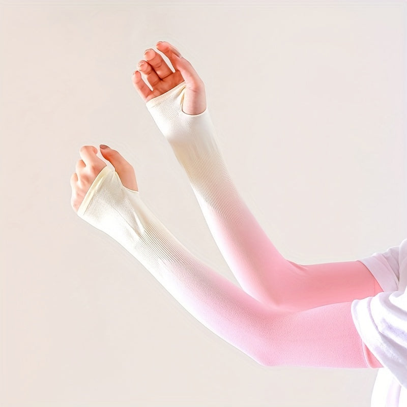 Gradient UV Protection Ice Sleeve for Summer Outdoor Driving Cycling Gloves
