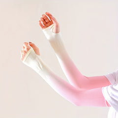 Gradient UV Protection Ice Sleeve for Summer Outdoor Driving Cycling Gloves