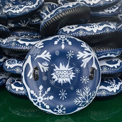 Inflatable Skiing Ring Thickened Coldproof PVC Sled