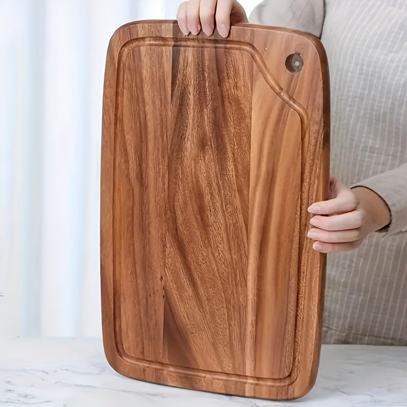 Wood Cutting Board With Juice Groove Chopping Board For Kitchen Meat Cheese