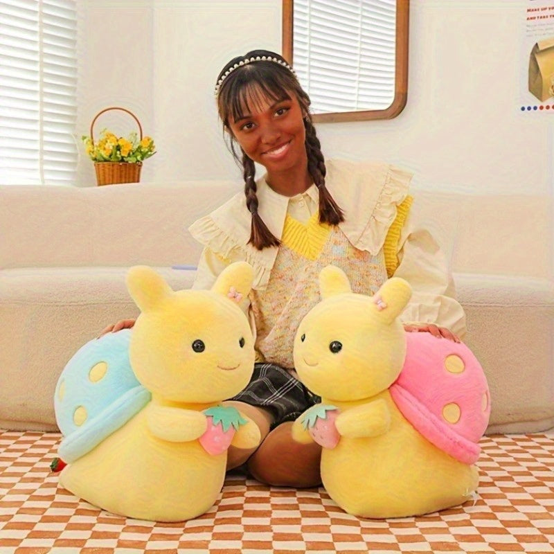 8.66in Cute Snail with Strawberry Doll Set for Birthday Gift